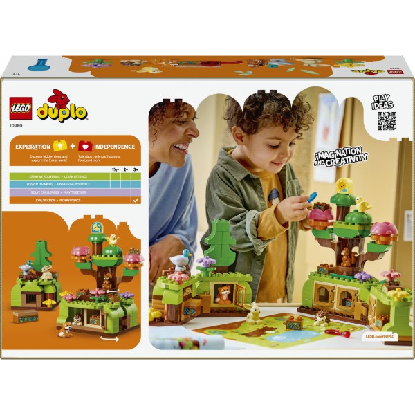 Фото - Конструктор LEGO  DUPLO Town Ліс відкриттів із дикими тваринами (10480)
