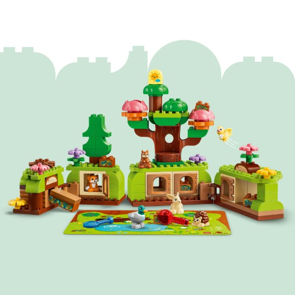 Фото - Конструктор LEGO  DUPLO Town Ліс відкриттів із дикими тваринами (10480)