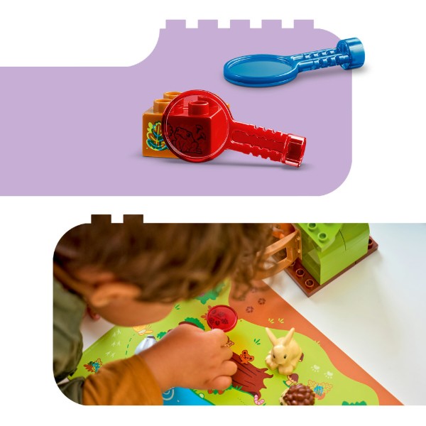 Фото - Конструктор LEGO  DUPLO Town Ліс відкриттів із дикими тваринами (10480)