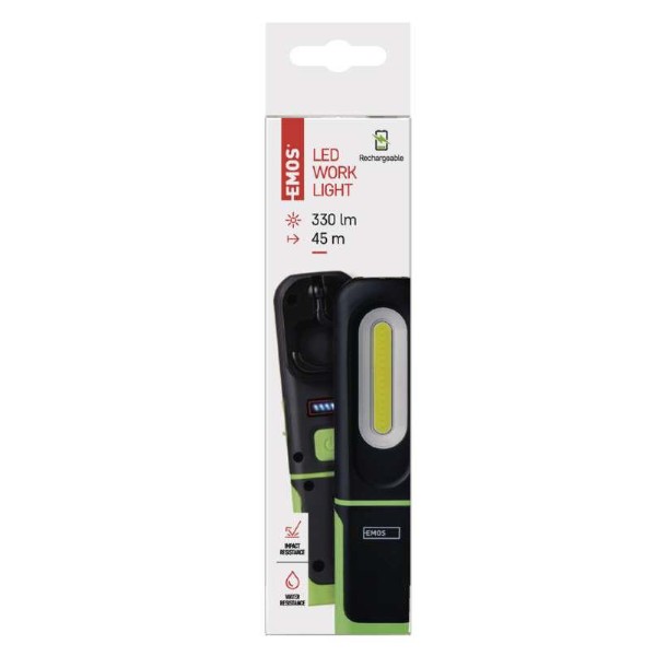 Фото - Ліхтар акумуляторний EMOS P4537 330 Lm 1200 mAh пластик магніт