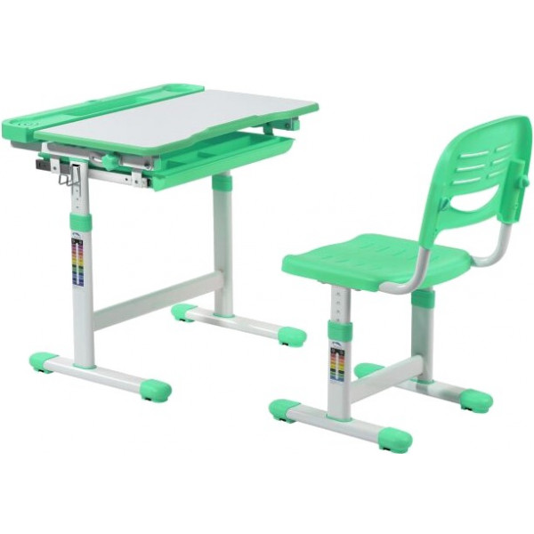 Фото - Комплект меблів шкільний 2 елементи FunDesk Сantare Green Фото - Комплект меблів шкільний 2 елементи FunDesk Сantare Green