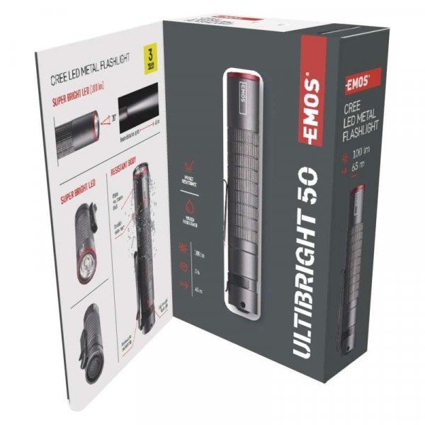 Фото - Фонарь EMOS P3150 Ultibright 50 100 Lm 1xAAA металл