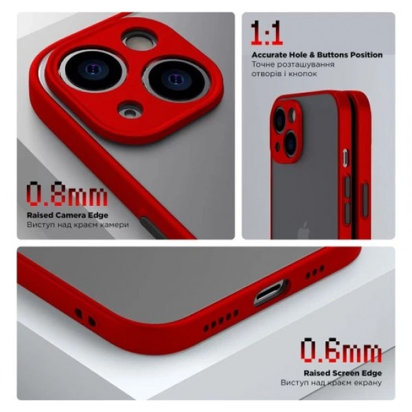 Фото - Чохол для смартфону Armorstandart Frosted Matte for Tecno Spark Go 2024 (BG6) Red (ARM73589)