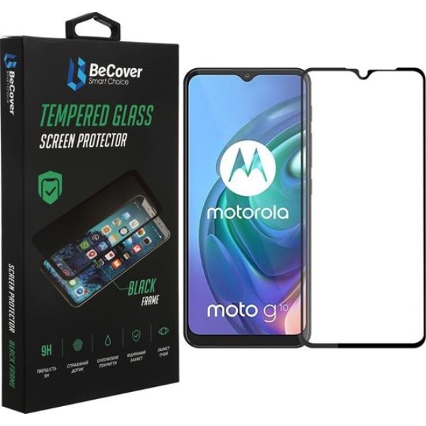 Фото - Захисне скло для смартфону BeCover for Motorola Moto G10/G30 Black (706449)