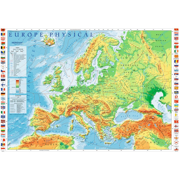 Фото - Пазли (8 +) Trefl Фізична карта Європи 1000 ел. (10605)