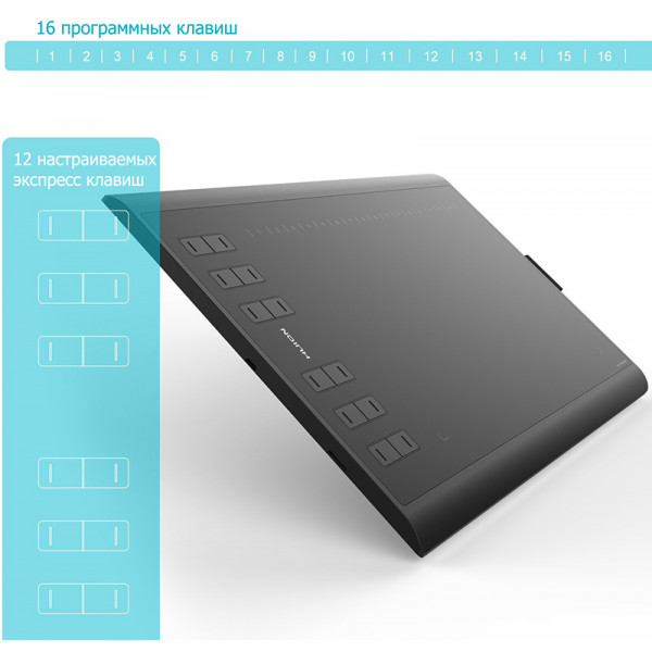 Фото - Уценка - Графический планшет Huion 1060 Plus+перчатка