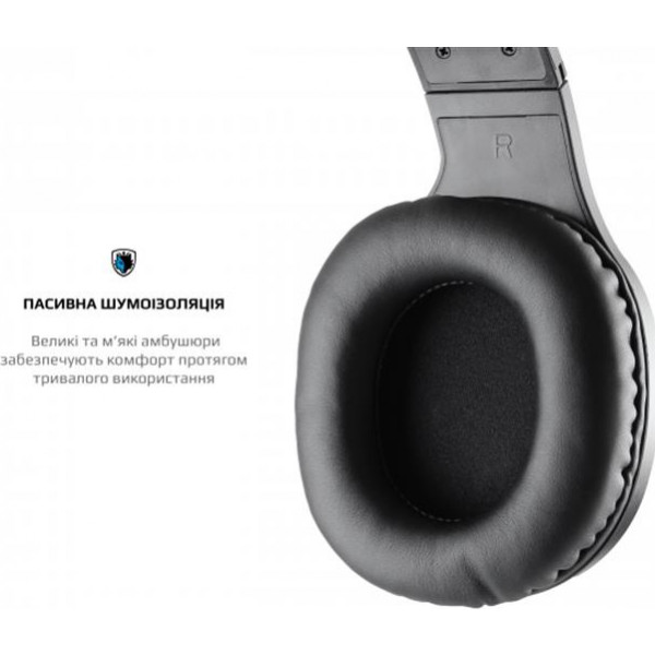 Фото - Наушники полноразмерные проводные Sades SA-721 Spirits Black (sa721bkj)