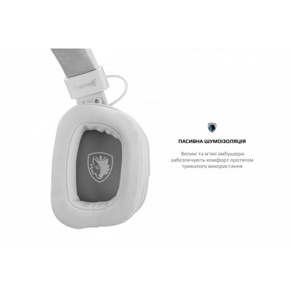 Фото - Гарнитура проводная игровая Sades SA-722S Snowwolf White (sa722swhj)