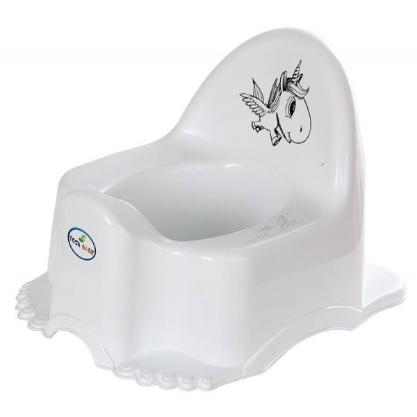 Фото - Горщик дитячий Tega Baby ЕСО Єдиноріг з музикою Білий (PO-055-103)