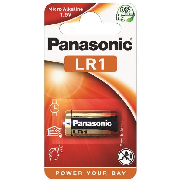 Фото - Батарейка Panasonic LR1 BLI 1