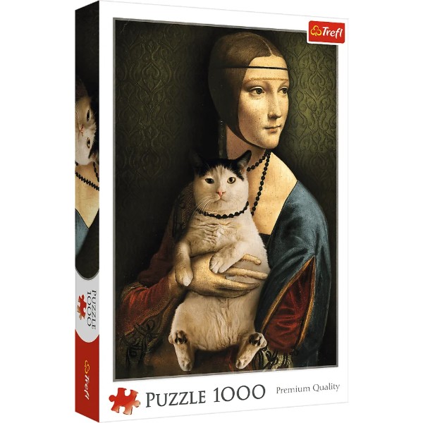 Фото - Пазлы (8+) Trefl "Дама с котиком" (1000 элм.) (10663)