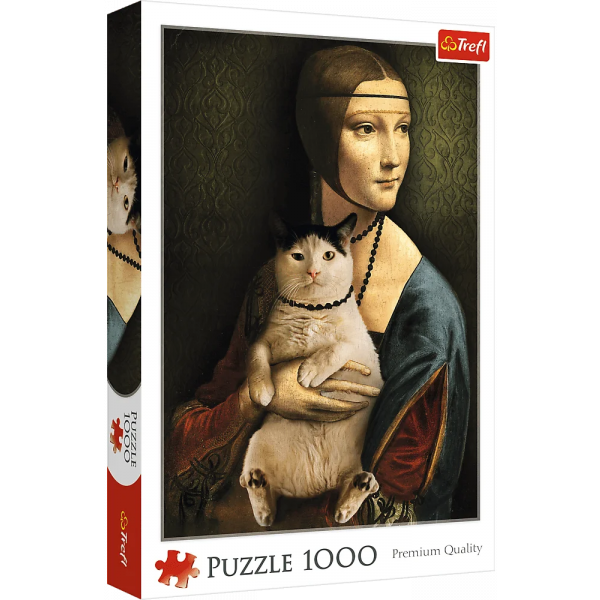 Фото - Пазлы (8+) Trefl "Дама с котиком" (1000 элм.) (10663)