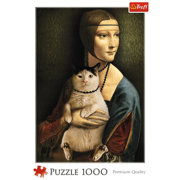 Фото - Пазлы (8+) Trefl "Дама с котиком" (1000 элм.) (10663)