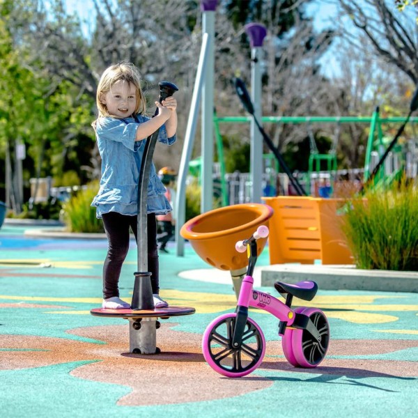 Фото - Беговел YVolution YVelo Junior Розовый (N101050)