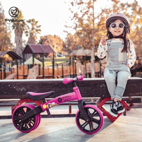 Фото - Беговел YVolution YVelo Junior Розовый (N101050)