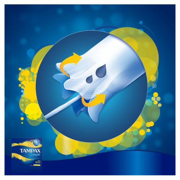 Фото - Тампоны гигиенические Tampax Compak Regular с апликатором 16 шт. (4015400219507)
