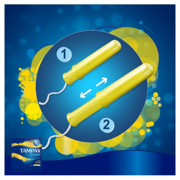 Фото - Тампоны гигиенические Tampax Compak Regular с апликатором 16 шт. (4015400219507)