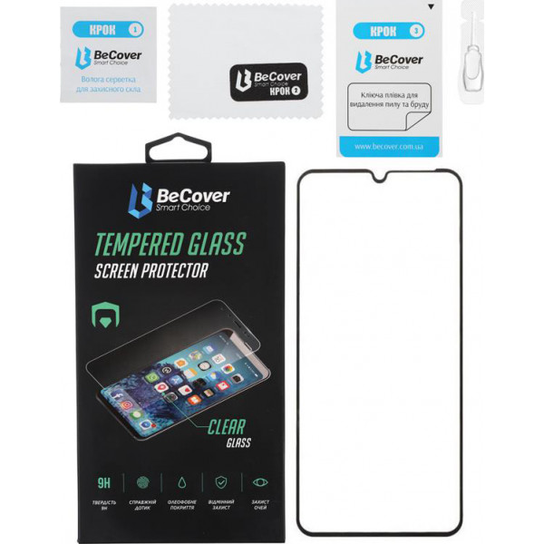 Фото - Захисне скло для смартфону BeCover for Samsung Galaxy A22 SM-A225 Black (706609)