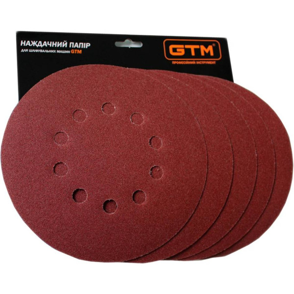Фото - Круг шліфувальний GTM 215 мм Р-60 5 шт. (SZL225FV P60) Фото - Круг шліфувальний GTM 215 мм Р-60 5 шт. (SZL225FV P60)