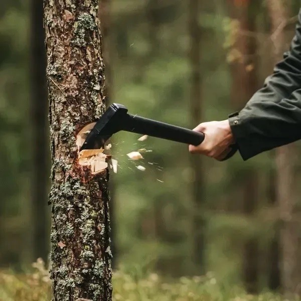 Фото - Набор садовых инструментов Fiskars Вила White + Топор плотничный Solid A10 (1070715105108)