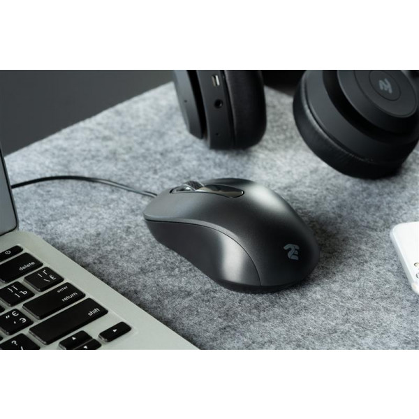 Фото - Мышь проводная 2E MF160 USB Black (2E-MF160UB)