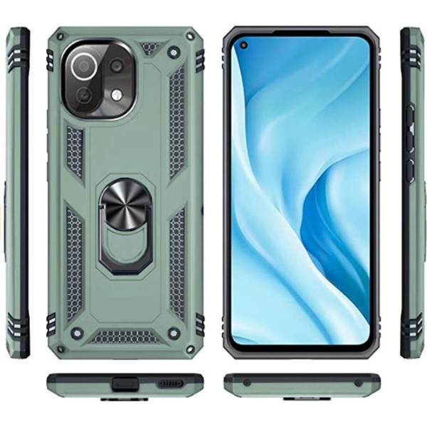 Фото - Чохол для смартфону BeCover Military for Xiaomi Mi 11 Lite/Mi 11 Lite 5G Dark Green (706645)