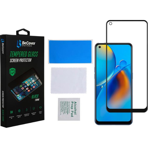 Фото - Захисне скло для смартфону BeCover for Oppo A74 Black (706656)