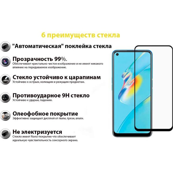 Фото - Захисне скло для смартфону BeCover for Oppo A54 Black (706655)