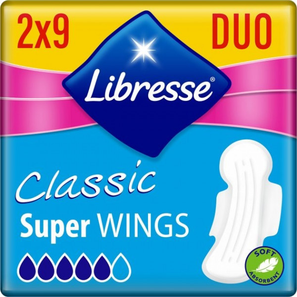Фото - Прокладки гігієнічні Libresse Classic Protection Long 18 шт. (7322540063608)