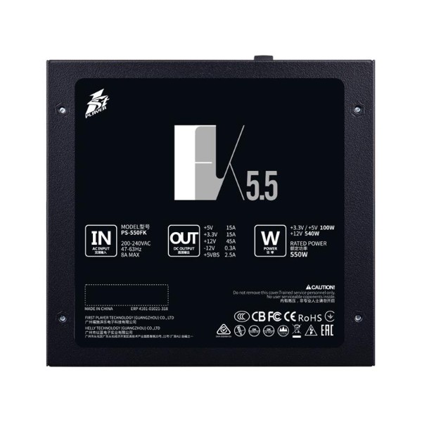 Фото - Блок живлення для ПК 1stPlayer PS-550FK 550W (FK-550-BK-EU)