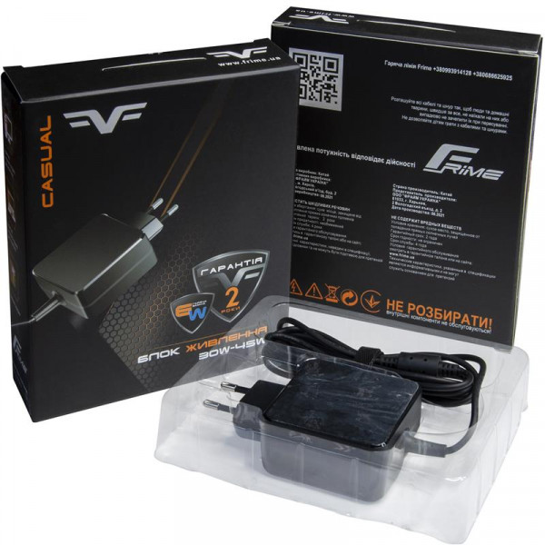 Фото - Зарядное устройство для ноутбука Frime Lenovo 19.5V 2.31A 45W 4.5x3.0 мм (FWM19.5V2.31A45W_DE4530)