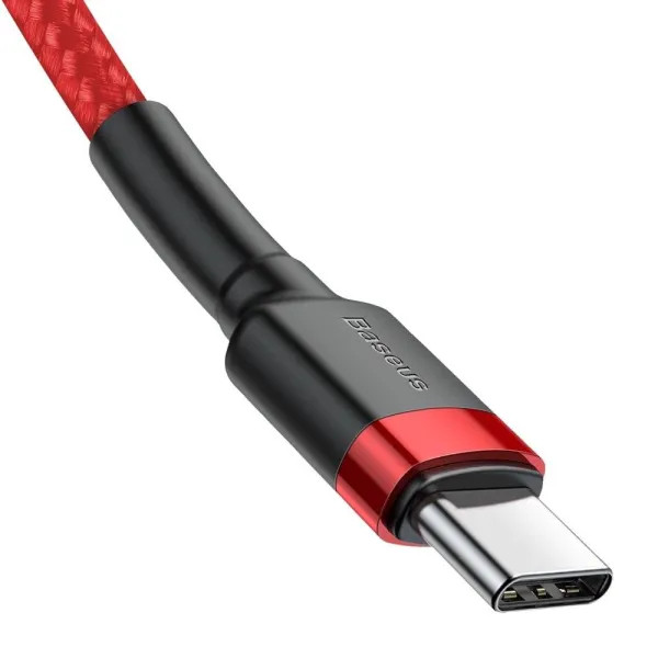 Фото - Кабель синхронізації даних Baseus Cafule Series Type-C PD2.0 60W Flash Charge Cable 3A 1m Red (CATKLF-G09)