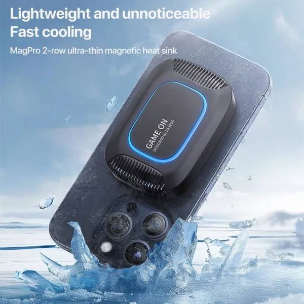 Фото - Бездротовий зарядний пристрій Baseus MagPro II Series Ultra-Thin Magnetic Phone Cooler (B10572900121-00)