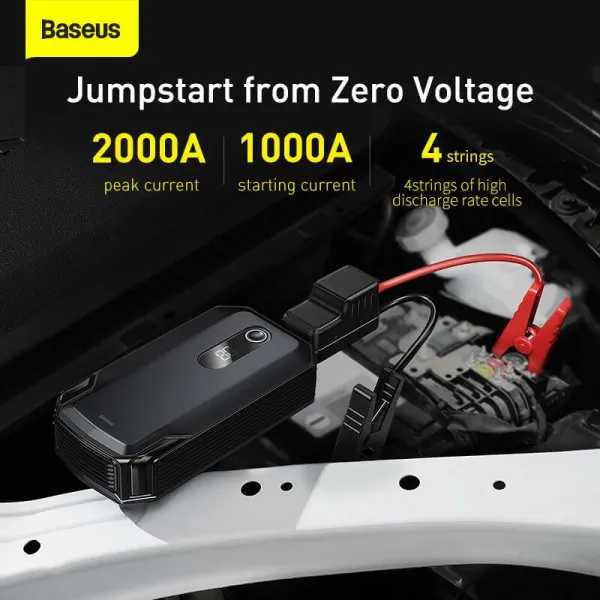Фото - Пускозарядний пристрій Baseus Super Energy Max Car Jump Starter 20000mAh, Peakcurrent 2000A Black (CGNL020001)