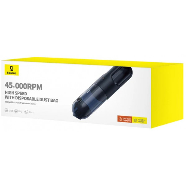 Фото - Автомобільний пилосос Baseus AP01 Handy Vacuum Cleaner Black C30450100111-00)