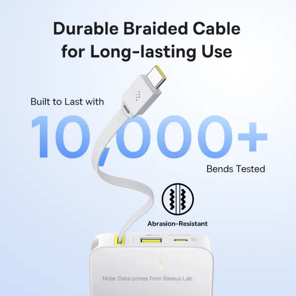 Фото - Батарея мобільна Baseus EnerFill Bipow2 Pro 22.5W 10000mAh White (E0027601)