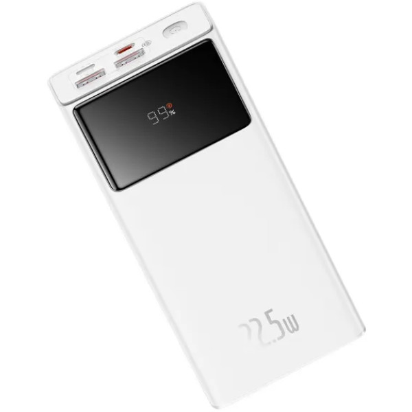 Фото - Батарея мобільна Baseus Star Lord Display 22.5W 30000 mAh QC3.0 PD3.0 White (PPXJ080102)
