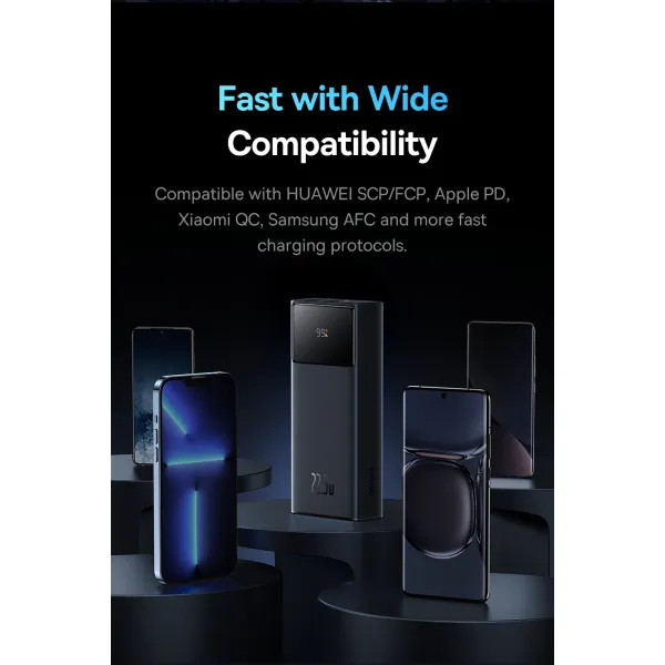 Фото - Батарея мобільна Baseus Star Lord Display 22.5W 30000 mAh QC3.0 PD3.0 Black (PPXJ080101)