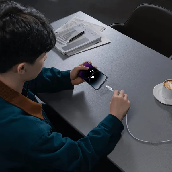Фото - Кабель синхронізації даних Baseus Gem Fast-Charging Data Cable USB-C to iP 20W 1m Galaxy Blue (P10373001311-00)