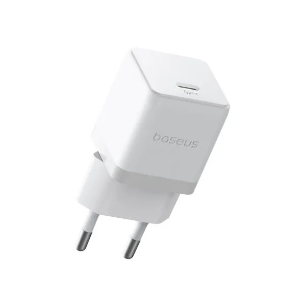Фото - Мережевий зарядний пристрій Baseus Palm Fast Charger 1C 30W EU Moon White (P10111605213-01)