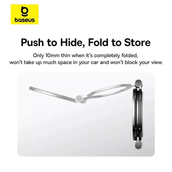 Фото - Автодержатель Baseus MagPro Series II Magnetic Car Mount Stick-on Version Cosmic Black (C40172900121-00)