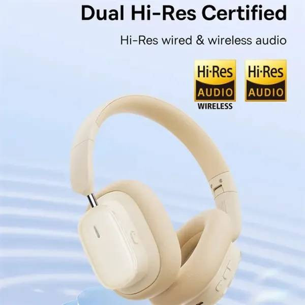 Фото - Навушники повнорозмірні бездротові Baseus Bowie H1i Noise-Cancellation Cluster White (A00050402223-00)