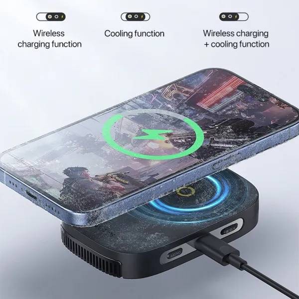Фото - Бездротовий зарядний пристрій Baseus MagPro II Series Ultra-Thin Magnetic Phone Cooler (B10572900121-00)
