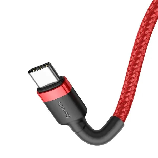 Фото - Кабель синхронізації даних Baseus Cafule Series Type-C PD2.0 60W Flash Charge Cable 3A 1m Red (CATKLF-G09)