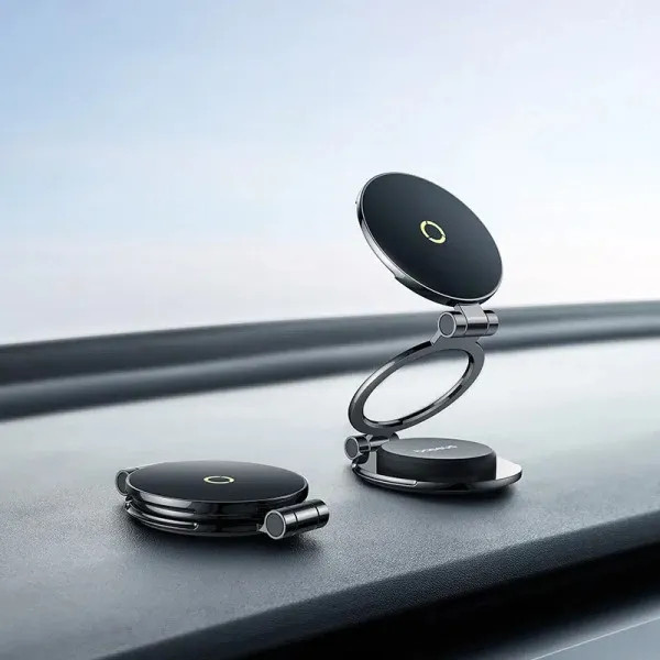 Фото - Автодержатель Baseus MagPro Series II Magnetic Car Mount Stick-on Version Cosmic Black (C40172900121-00)
