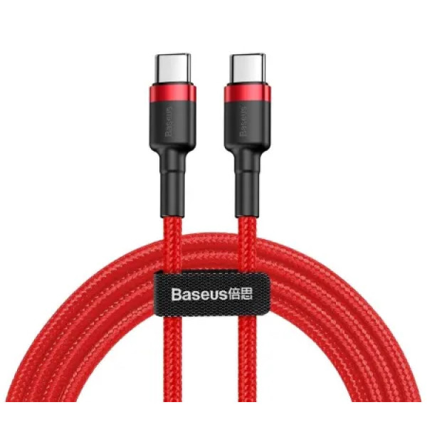 Фото - Кабель синхронізації даних Baseus Cafule Series Type-C PD2.0 60W Flash Charge Cable 3A 1m Red (CATKLF-G09)