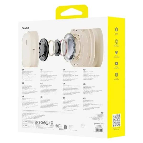 Фото - Навушники повнорозмірні бездротові Baseus Bowie H1i Noise-Cancellation Cluster White (A00050402223-00)