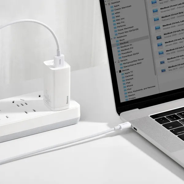 Фото - Кабель Baseus Superior Series USB to Type-C 66W 1m White (CATYS-02)