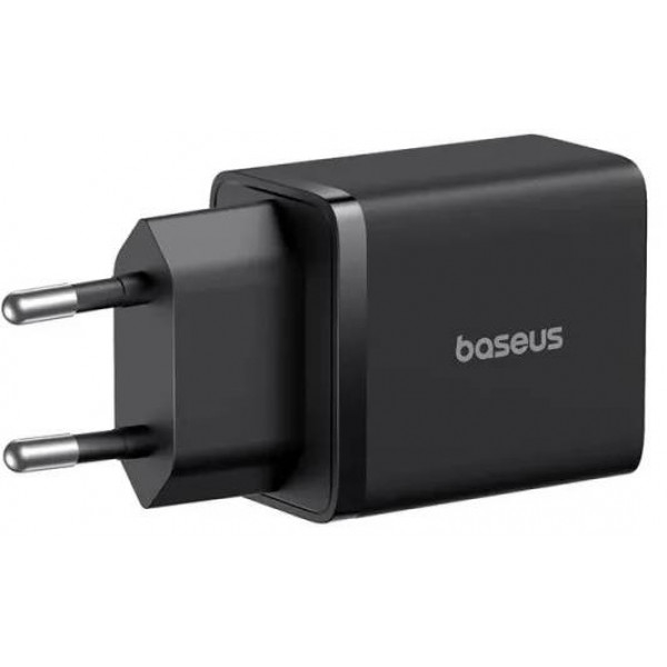 Фото - Сетевое зарядное устройство Baseus Cube Fast Charger C+U 30W EU Cluster Black (P10111404113-00)