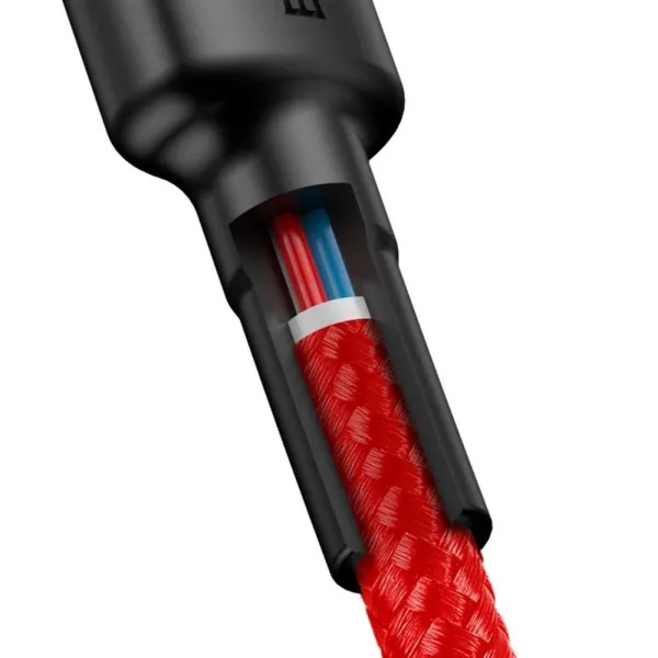 Фото - Кабель синхронізації даних Baseus Cafule Series Type-C PD2.0 60W Flash Charge Cable 3A 1m Red (CATKLF-G09)